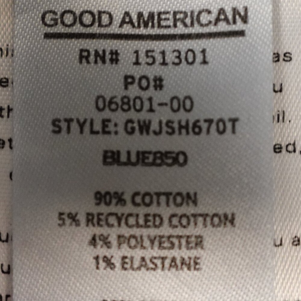 Good American jeans good waist women's 12/31 tall blue stretchy - Picture 11 of 12